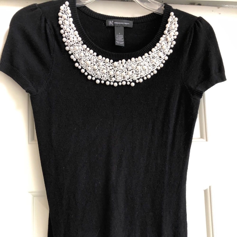 Black soft stretch shirt